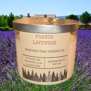 French Lavender 3-wicks, 14 oz