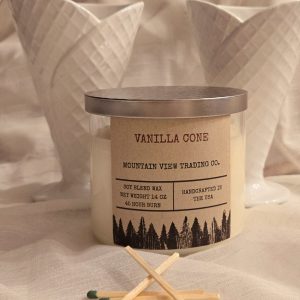 Vanilla Cone 3-Wicks, 14 oz