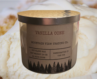 Vanilla Cone 3-Wicks, 14 oz - Image 2